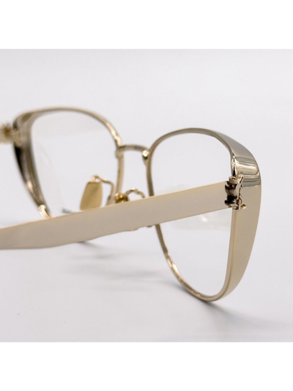 NEW SAINT LAURENT EYEGLASSES SLM92 004 WOMEN CAT EYE GOLD EYEWEAR SL M92 - Picture 6 of 11